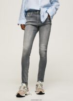 mujer jeans regent de talle alto Pepe Jeans 44JTZ47 mezclilla - Imagen 2