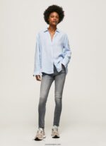 mujer jeans regent de talle alto Pepe Jeans 44JTZ47 mezclilla