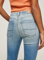 mujer jeans regent de talle alto Pepe Jeans 44JTZ52 mezclilla - Imagen 4