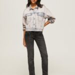 mujer jeans venus de corte regular y tiro bajo Pepe Jeans 44JTZ15 mezclilla