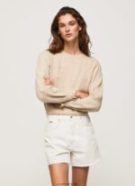 mujer jersey calado con cuello redondo Pepe Jeans 44JTZ244 fuerte