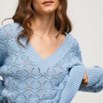 mujer jersey calado de ajuste holgado Pepe Jeans 44JTZ229 bahía