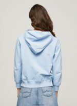 mujer jersey con capucha y cremallera Pepe Jeans 44JTZ270 bahía - Imagen 4