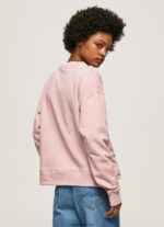 mujer jersey de algodón con logo Pepe Jeans 44JTZ285 rosa nublado - Imagen 4