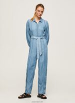 mujer mono largo con detalle de cinturón Pepe Jeans 44JTZ192 azul - Imagen 2