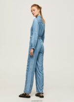 mujer mono largo con detalle de cinturón Pepe Jeans 44JTZ192 azul - Imagen 4
