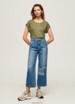 mujer overol de mezclilla de algodón Pepe Jeans 44JTZ98 mezclilla - Imagen 5