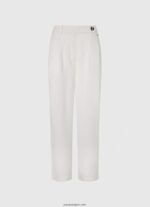 mujer pantalones anchos plisados Pepe Jeans 44JTZ288 blanco - Imagen 5