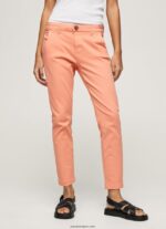 mujer pantalones chinos maura regular Pepe Jeans 44JTZ308 durazno - Imagen 2