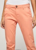 mujer pantalones chinos maura regular Pepe Jeans 44JTZ308 durazno - Imagen 3