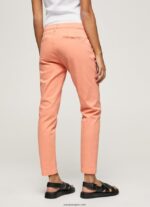 mujer pantalones chinos maura regular Pepe Jeans 44JTZ308 durazno - Imagen 4