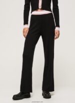 mujer pantalones de punto de canalé Pepe Jeans 44JTZ306 negro - Imagen 2
