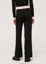 mujer pantalones de punto de canalé Pepe Jeans 44JTZ306 negro - Imagen 3