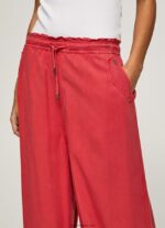 mujer pantalones paper bag anchos Pepe Jeans 44JTZ303 estudio rojo - Imagen 3