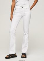 mujer pantalones pitillo acampanados Pepe Jeans 44JTZ310 blanco - Imagen 2