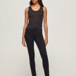 mujer pantalones pitillo clásicos Pepe Jeans 44JTZ297 negro