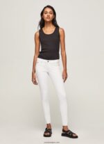 mujer pantalones pitillo clásicos Pepe Jeans 44JTZ299 blanco
