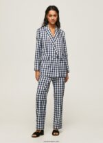 mujer pantalones rectos de cuadros vichy Pepe Jeans 44JTZ290 multi