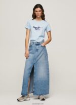 mujer playera con logo degradado Pepe Jeans 44JTZ422 bahía - Imagen 2