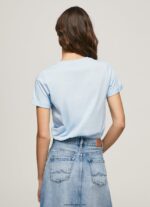 mujer playera con logo degradado Pepe Jeans 44JTZ422 bahía - Imagen 4