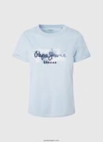 mujer playera con logo degradado Pepe Jeans 44JTZ422 bahía - Imagen 5