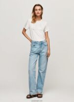 mujer playera con logo estampado Pepe Jeans 44JTZ451 blanco - Imagen 2