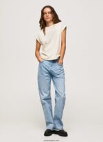 mujer playera con logo floral Pepe Jeans 44JTZ402 fuerte - Imagen 2