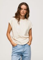 mujer playera con logo floral Pepe Jeans 44JTZ402 fuerte - Imagen 3