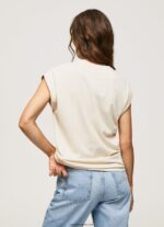 mujer playera con logo floral Pepe Jeans 44JTZ402 fuerte - Imagen 4