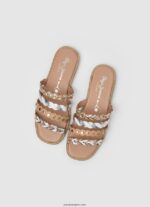 mujer sandalias irma multitiras de piel Pepe Jeans 44JTZ662 desnudo - Imagen 2