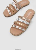 mujer sandalias irma multitiras de piel Pepe Jeans 44JTZ662 desnudo - Imagen 3