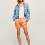 mujer shorts chinos de corte estándar Pepe Jeans 44JTZ522 durazno