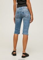 mujer shorts de mezclilla 3/4 de corte estándar Pepe Jeans 44JTZ508 mezclilla - Imagen 4