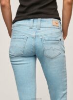mujer shorts de mezclilla 3/4 de corte estándar Pepe Jeans 44JTZ520 mezclilla - Imagen 4