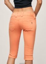 mujer shorts vaqueros capri Pepe Jeans 44JTZ528 durazno - Imagen 5