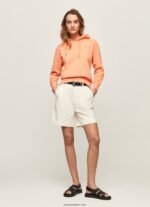 mujer sudadera con capucha de algodón Pepe Jeans 44JTZ282 durazno - Imagen 2