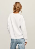 mujer suéter con estampado de bandera del Reino Unido Pepe Jeans 44JTZ266 blanco - Imagen 4