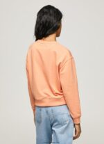mujer suéter con logo estampado Pepe Jeans 44JTZ274 durazno - Imagen 4