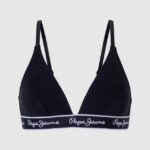 mujer sujetador de algodón elástico Pepe Jeans 44JTZ548 negro