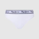 mujer tanga clásica con logo estampado Pepe Jeans 44JTZ541 blanco
