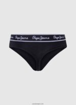 mujer tanga clásica con logo estampado Pepe Jeans 44JTZ549 negro - Imagen 2