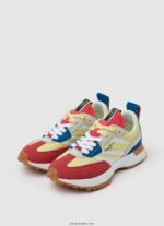 mujer tenis combinados con estampado lucky Pepe Jeans 44JTZ572 amarillo acido - Imagen 3