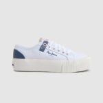 mujer tenis ottis con plataforma Pepe Jeans 44JTZ608 blanco