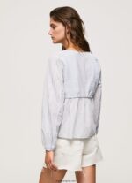 mujer túnica de gasa de algodón Pepe Jeans 44JTZ349 multi - Imagen 4