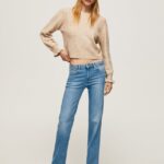 mujer vaqueros aubrey slim de tiro medio Pepe Jeans 44JTZ69 mezclilla