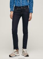 mujer vaqueros brooke de corte slim con cintura media Pepe Jeans 44JTZ9 mezclilla - Imagen 2