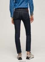 mujer vaqueros brooke de corte slim con cintura media Pepe Jeans 44JTZ9 mezclilla - Imagen 4