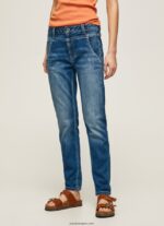 mujer vaqueros Carey de tiro medio holgados Pepe Jeans 44JTZ80 mezclilla - Imagen 2