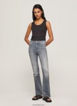 mujer vaqueros dion de talle alto acampanados Pepe Jeans 44JTZ63 mezclilla