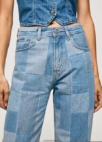 mujer vaqueros dover de tiro alto Pepe Jeans 44JTZ88 mezclilla - Imagen 3